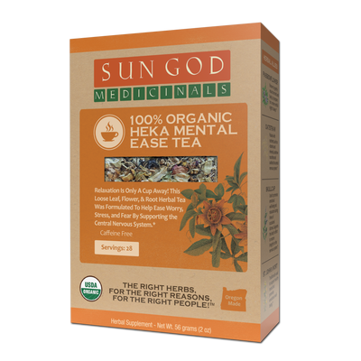 Heka Mental Ease Organic Herbal Tea - Sun God Medicinals