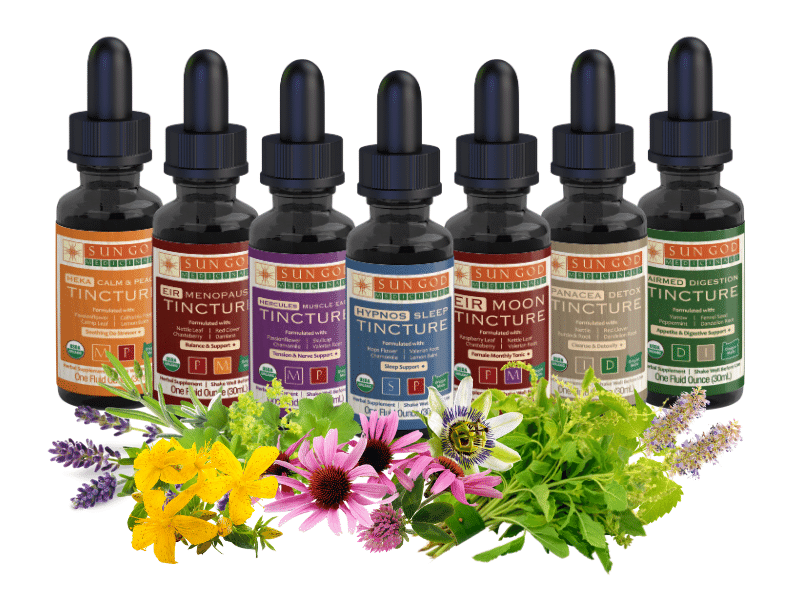 Organic Herbal Compound Tinctures by Sun God Medicinals