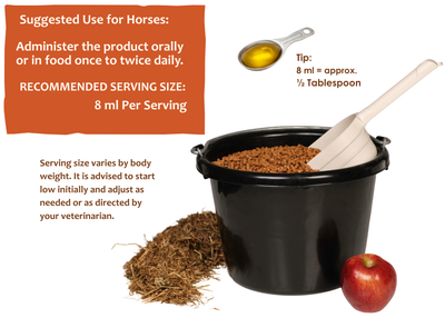 Organic Heka Mental Ease Hemp Pet Oil-Level 4 Max Hemp: for Horses and Large Dogs