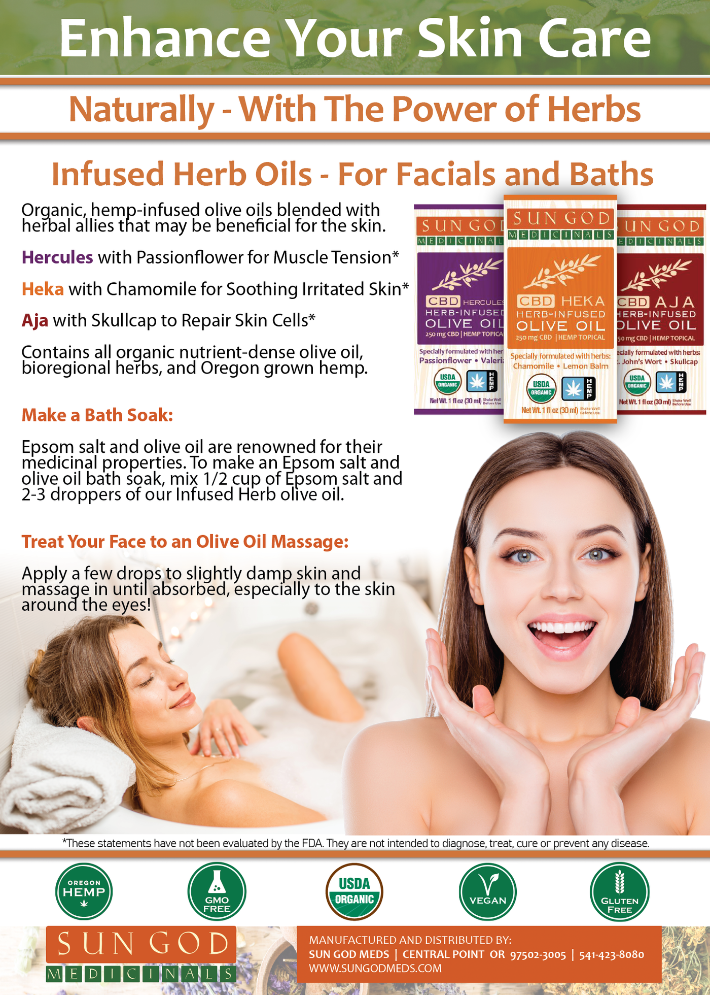 Heka Hemp Organic Herb Infused Olive Oil  - Sale