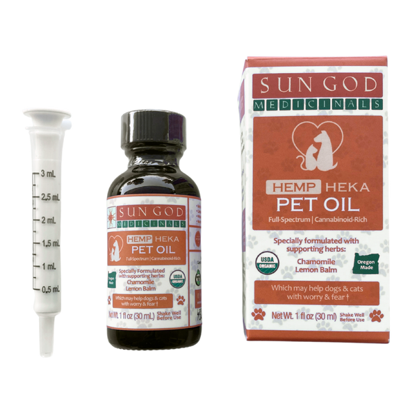 Organic Heka Hemp Pet Oil for Worry and Fear ****SALE****