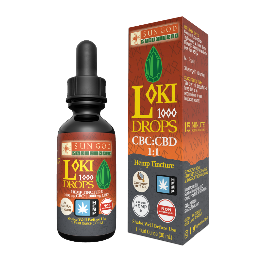 Loki 1000 Drops 1:1 CBC:CBD