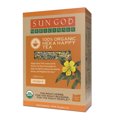 Heka Happy Organic Herbal Tea - Sun God Medicinals