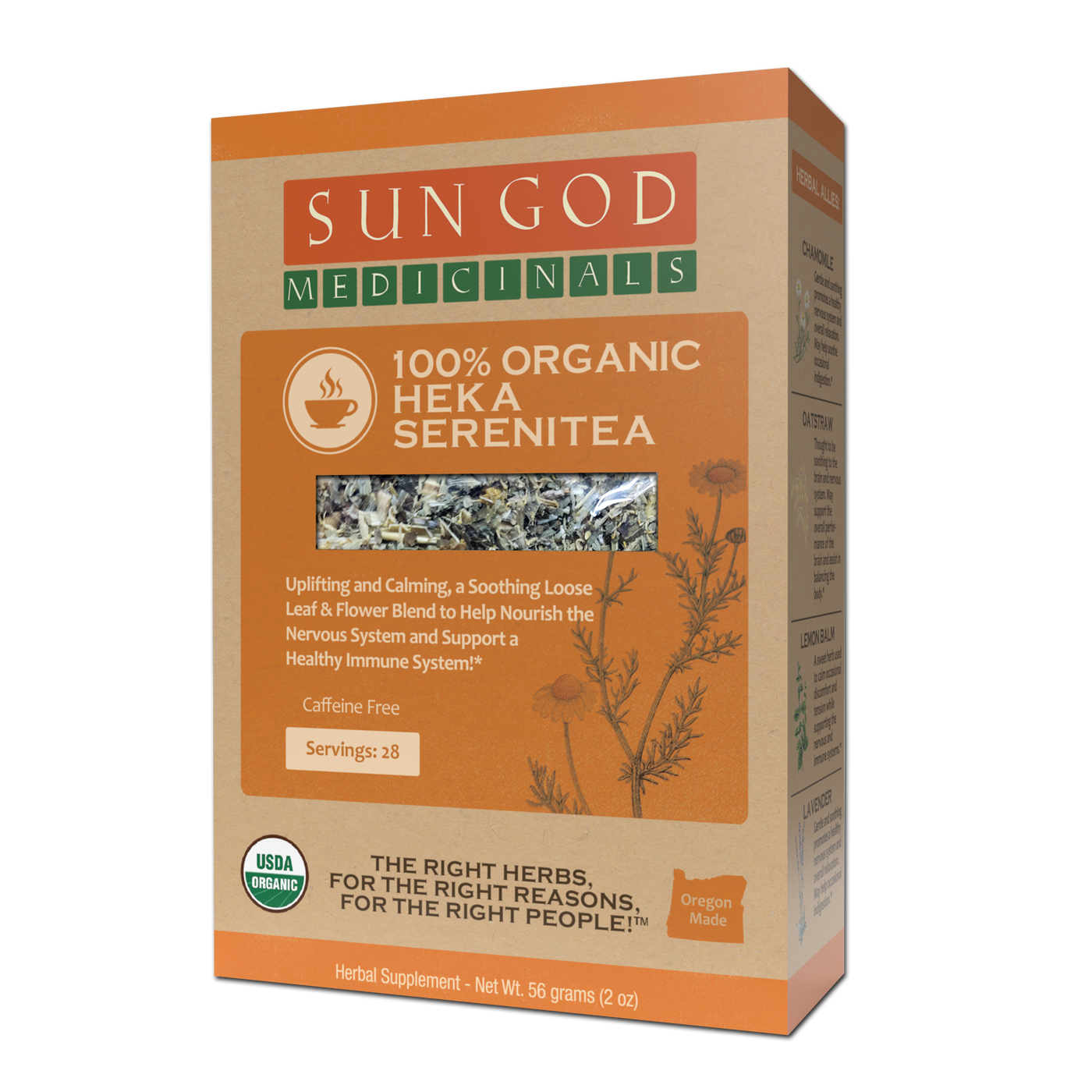 Heka Serenitea Organic Herbal Tea - Sun God Medicinals