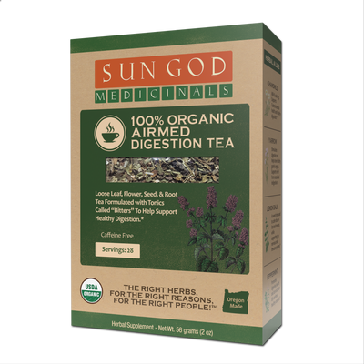 Airmed Digestion Organic Herbal Tea - Sun God Medicinals