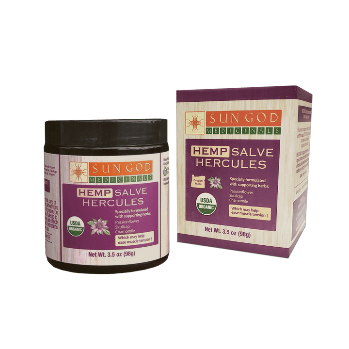 Hercules Muscle Ease Hemp Salve | Hemp Muscle Salve | Sun God