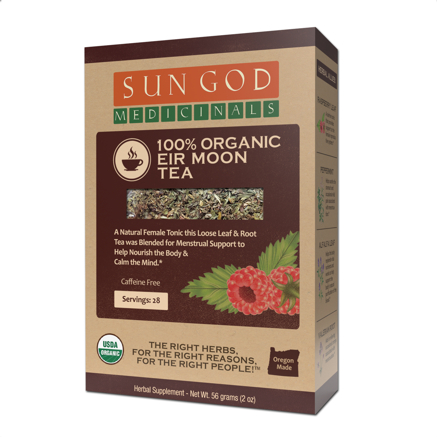 Eir Moon Organic Herbal Tea - Sun God Medicinals