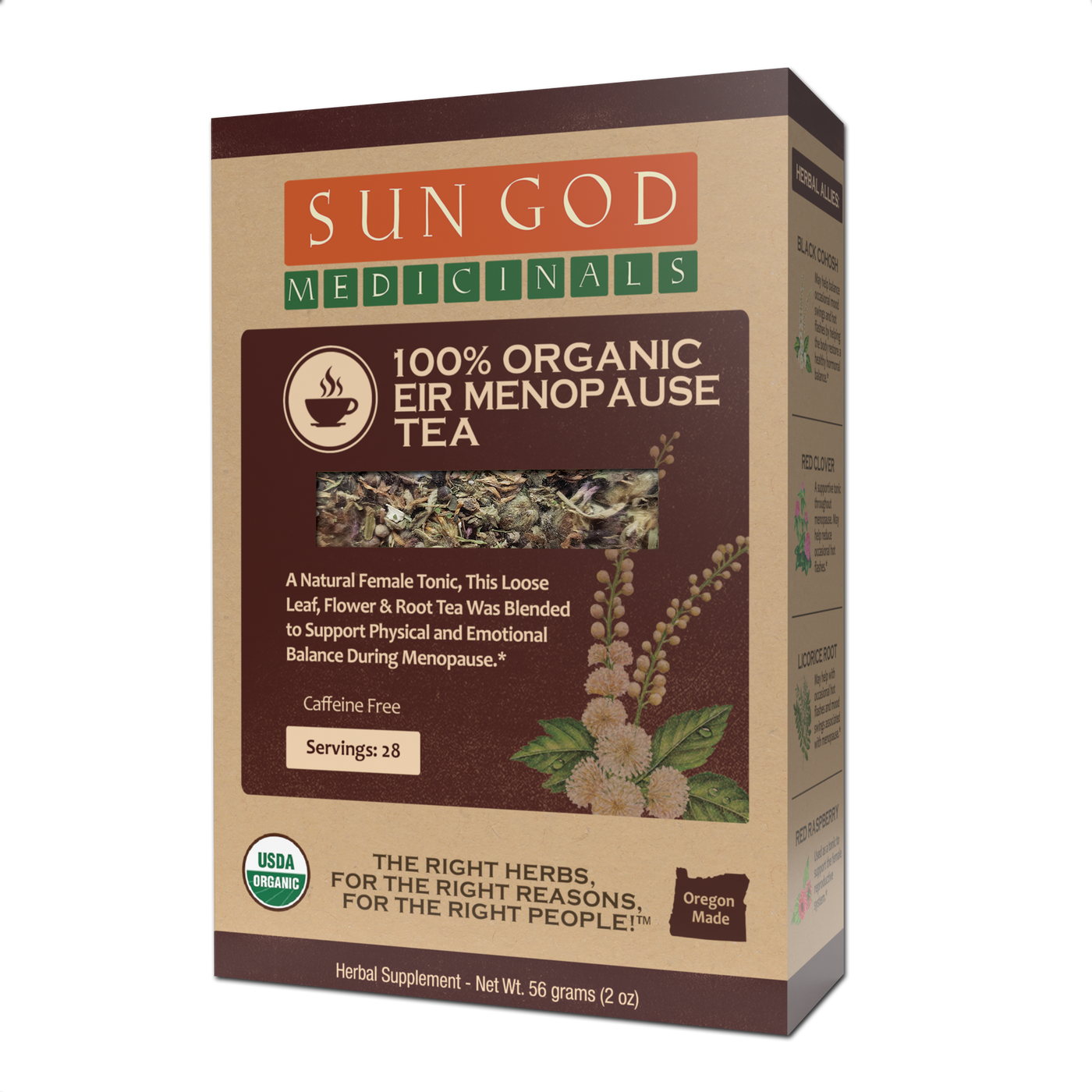 Eir Menopause Organic Herbal Tea - Sun God Medicinals