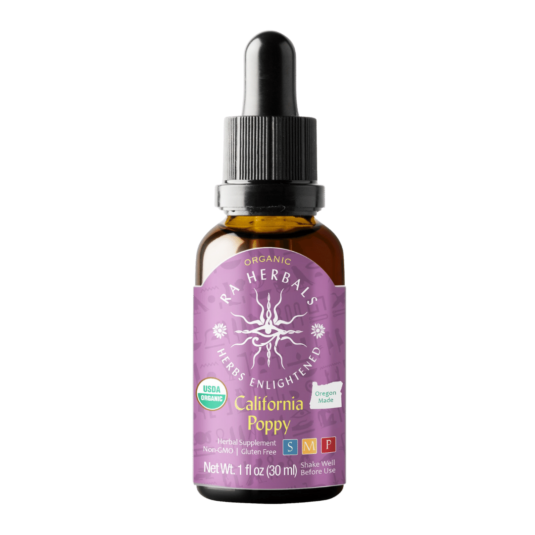 Ra Herbals Certified Organic California Poppy Tincture - Sun God Medicinals