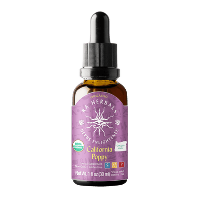 Ra Herbals Certified Organic California Poppy Tincture - Sun God Medicinals