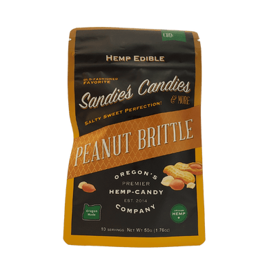 Hemp Peanut Brittle from Sandie's Candies - Sun God Medicinals