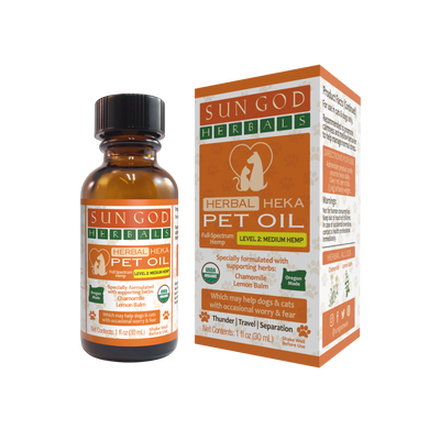 Organic Heka Relief Hemp Pet Oil - Sun God Medicinals