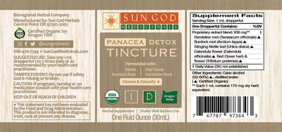 Panacea Detox Herbal Tincture - Sun God Medicinals