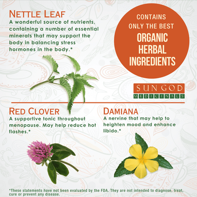 Eir Menopause Organic Herbal Tea - Sun God Medicinals