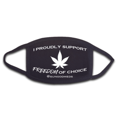 Freedom of Choice Washable Face Mask - Cotton Polyester - Adult Size - Sun God Medicinals