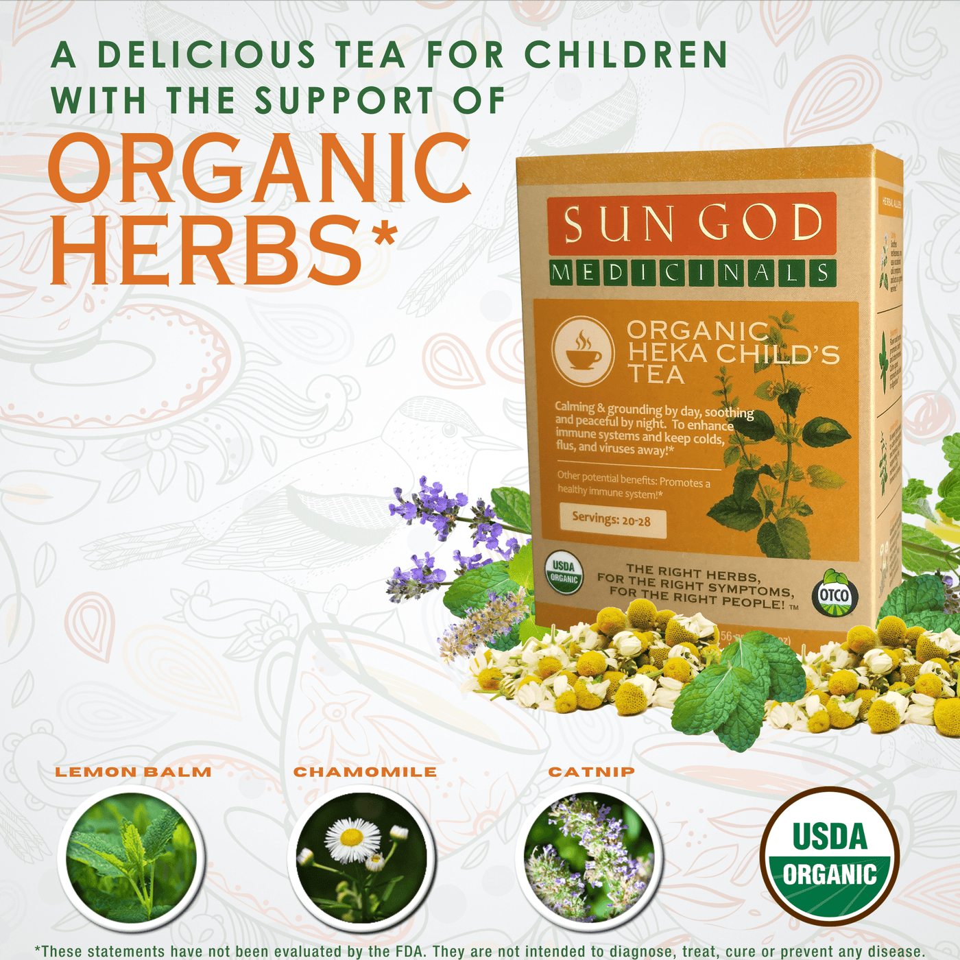 Heka Child's Organic Herbal Tea - Sun God Medicinals