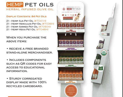 Shipper Pet Oil - 84 units | 21 of each 1 oz Pet Oil - Sun God Medicinals